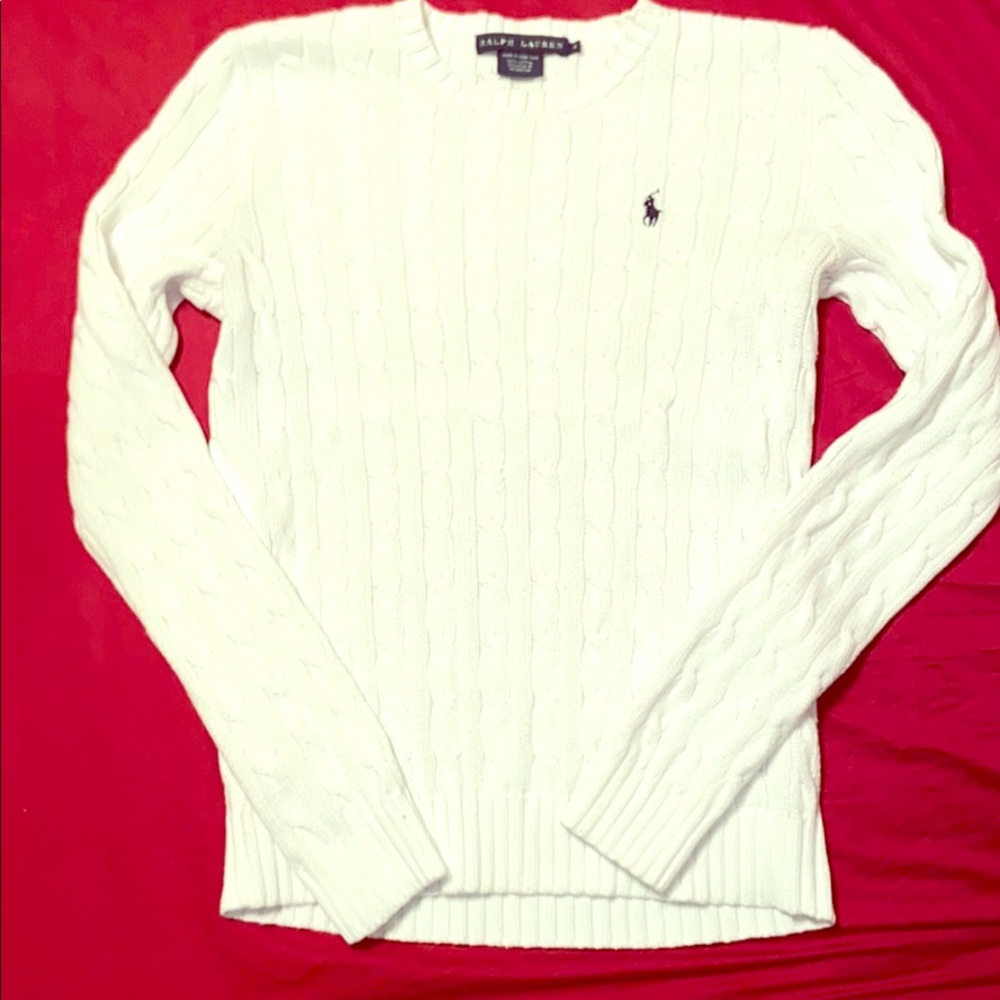 R.L cable knit sweater